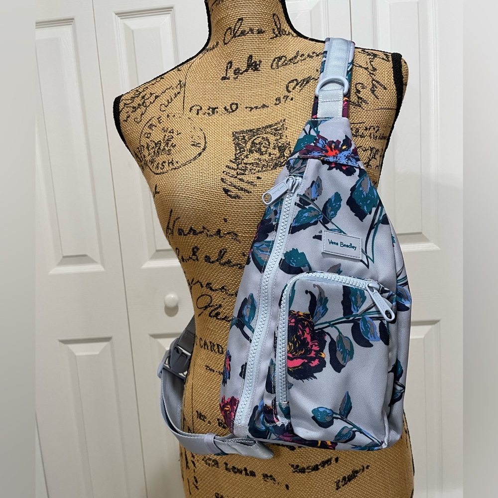 Vera Bradley Blue Floral Crossbody Bag